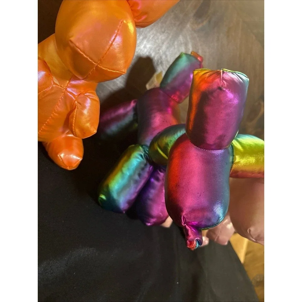 2 Iridescent Balloon Bunny 1‎ Balloon Dog Plush Stuffed Animal 9